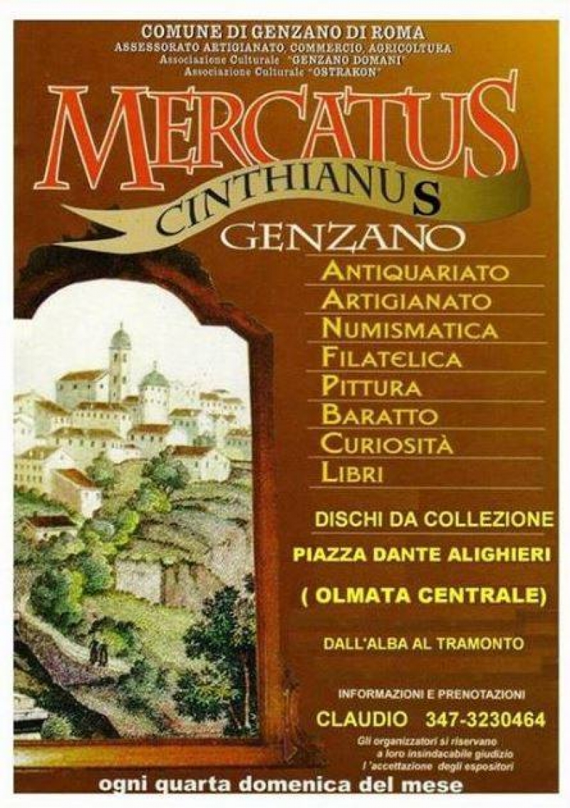 MERCATUS CINTHIANUS a GENZANO DI ROMA