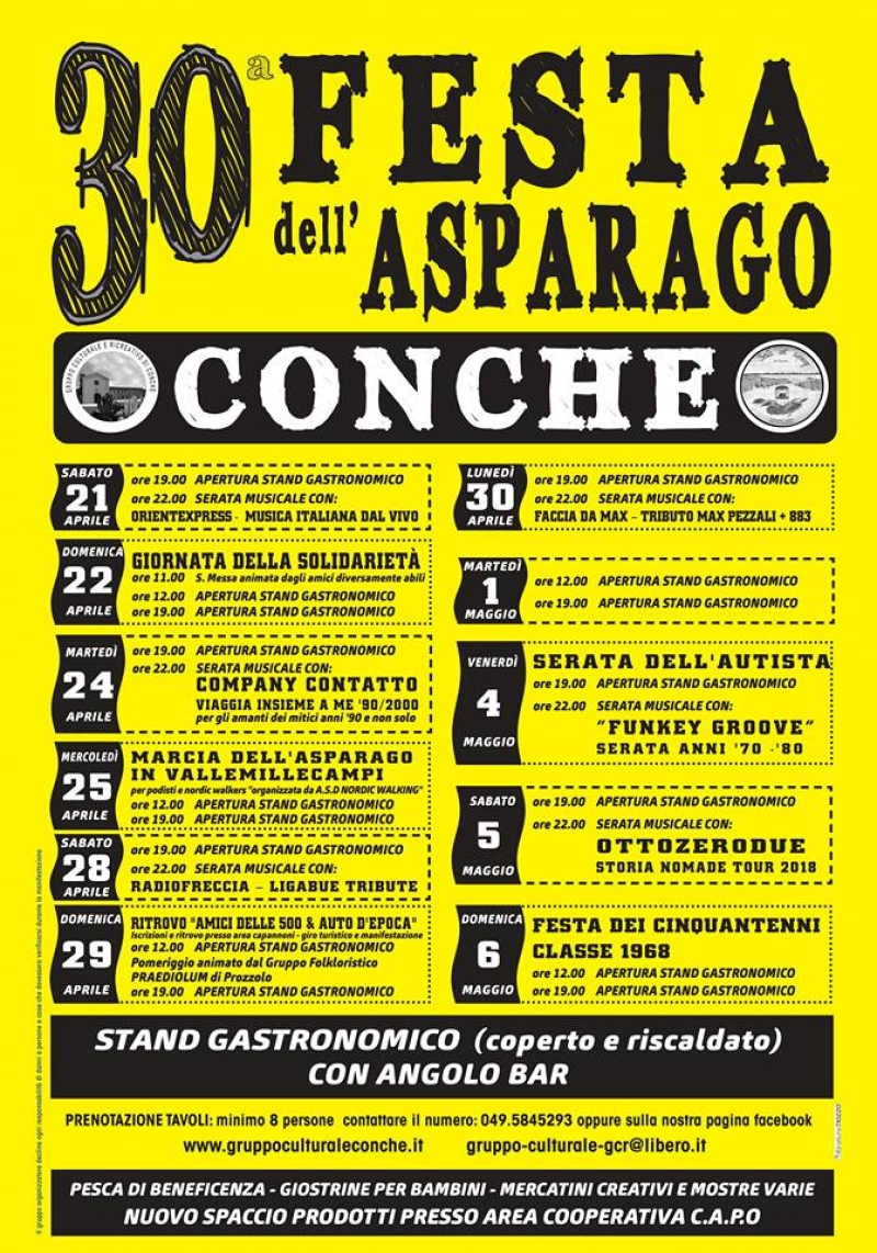 30° FESTA DELL'ASPARAGO DI CONCHE