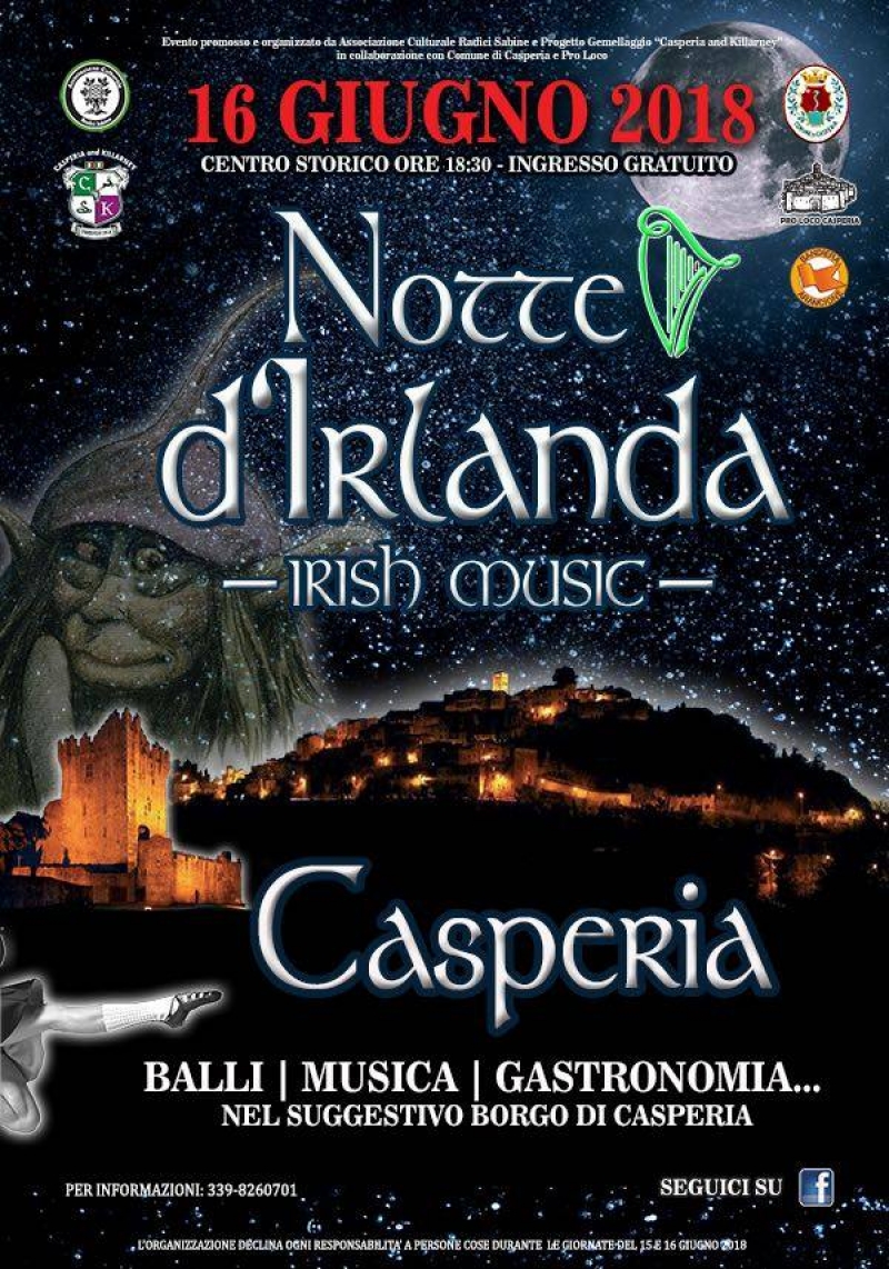 NOTTE D'IRLANDA - CASPERIA 2018