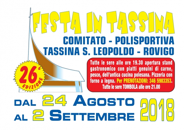 26° FESTA IN TASSINA - ROVIGO