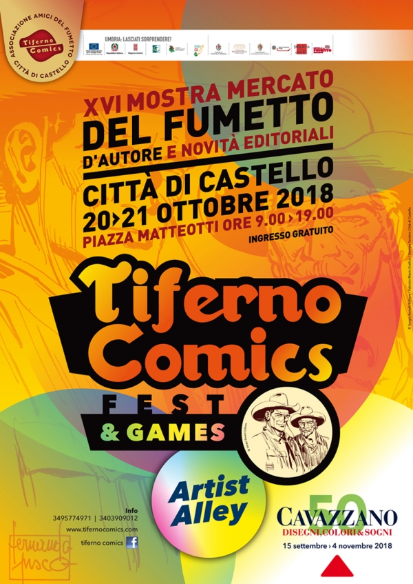 16° TIFERNO COMICS FEST & GAMES - MOSTRA MERCATO DEL FUMETTO D'AUTORE DI CITTA' DI CASTELLO