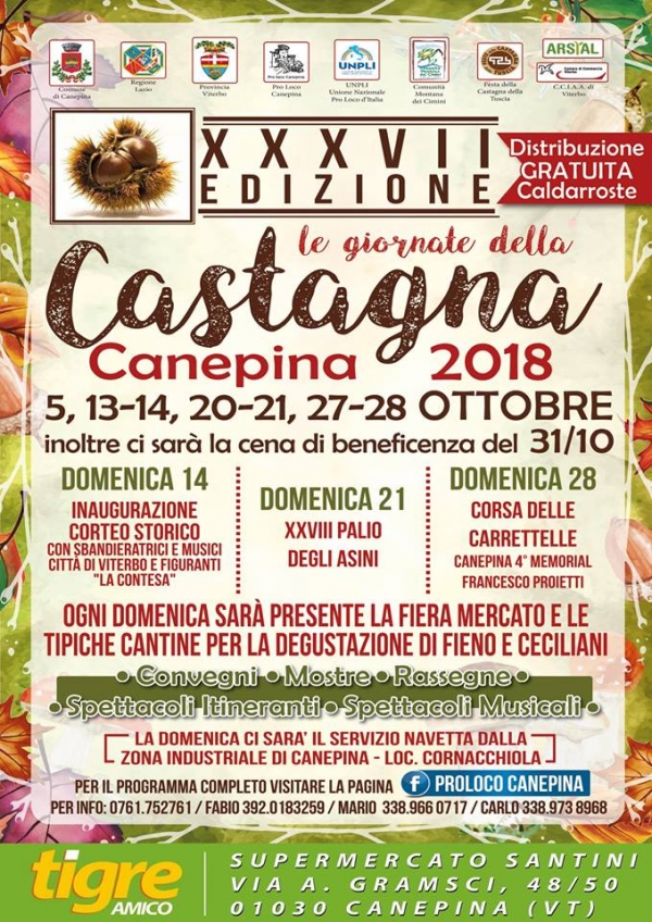 37° LE GIORNATE DELLA CASTAGNA DI CANEPINA