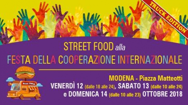 STREET FOOD ALLA FESTA COOPERAZIONE INTERNAZIONALE a MODENA 2018