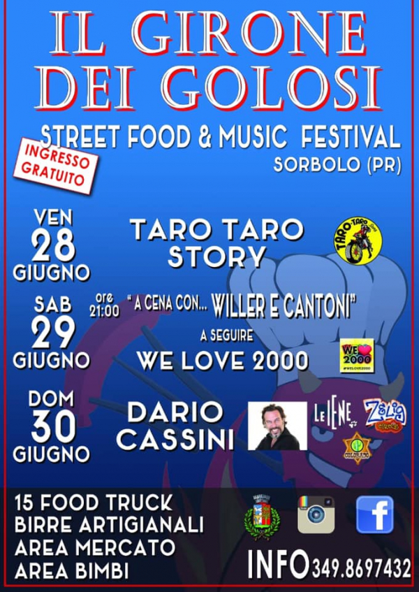 4° IL GIRONE DEI GOLOSI - STREET FOOD & MUSIC FESTIVAL di SORBOLO