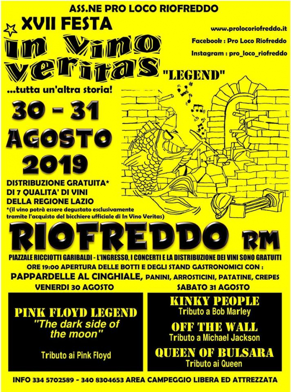 17° FESTA IN VINO VERITAS a RIOFREDDO
