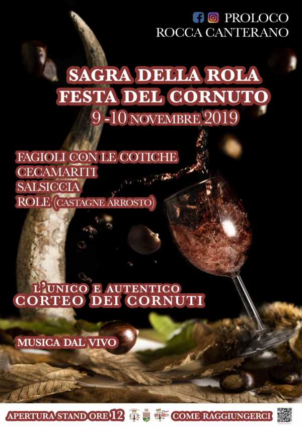 SAGRA DELLA ROLA - FESTA DEL CORNUTO di ROCCA CANTERANO 2019