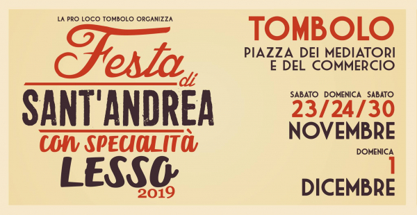 FESTA DI SANT'ANDREA con SPECIALITA' LESSO - TOMBOLO 2019