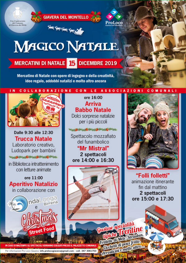 MAGICO NATALE - MERCATINI DI NATALE a GIAVERA DEL MONTELLO 2019