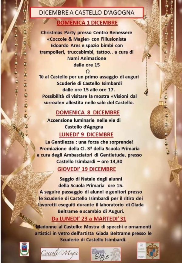 DICEMBRE 2019 al CASTELLO D'AGOGNA