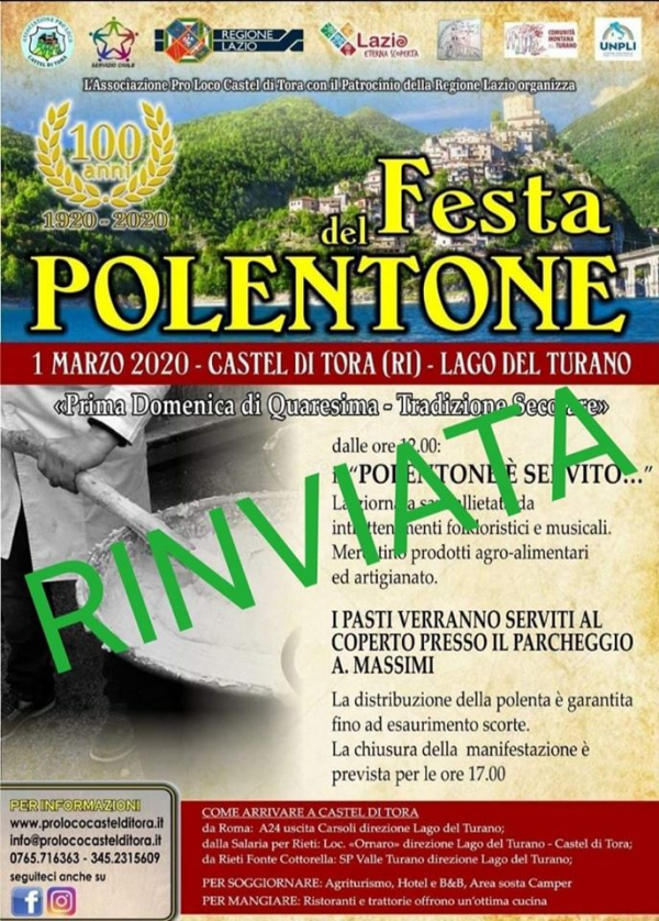 FESTA DEL POLENTONE di CASTEL DI TORA 2020