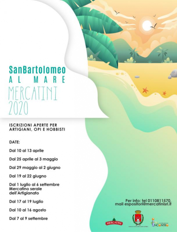 MERCATINI di SAN BARTOLOMEO AL MARE 2020