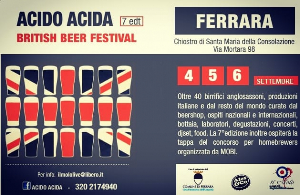 7° ACIDO ACIDA - BRITISH BEER FESTIVAL a FERRARA