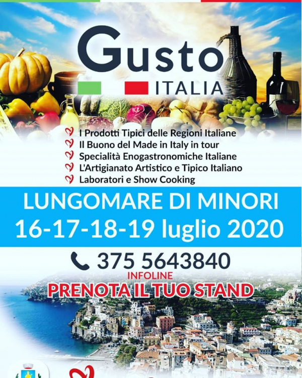 GUSTO ITALIA IN TOUR 2020 - MINORI