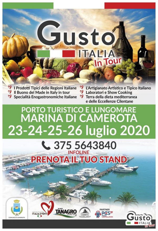 GUSTO ITALIA IN TOUR 2020 - MARINA DI CAMEROTA