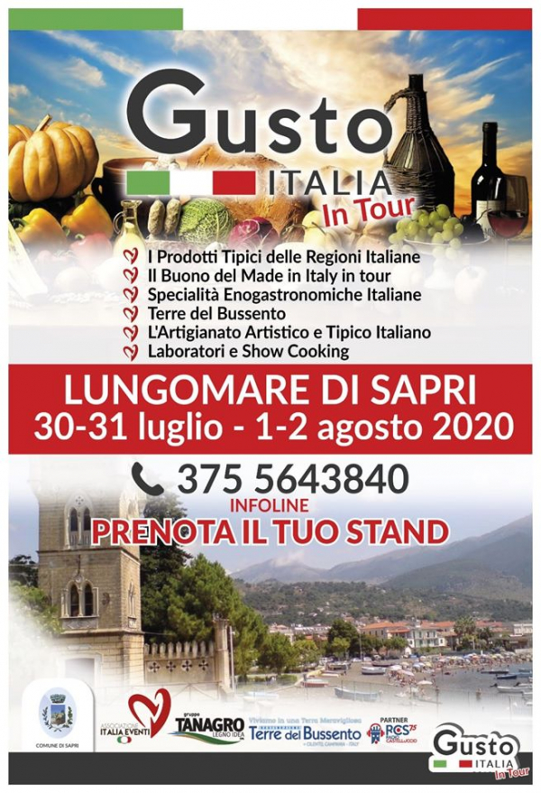 GUSTO ITALIA IN TOUR 2020 - SAPRI