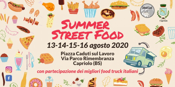 SUMMER STREET FOOD a CAPRIOLO 2020