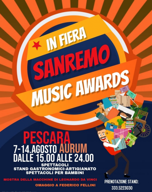 IN FIERA SANREMO MUSIC AWARDS a PESCARA 2020
