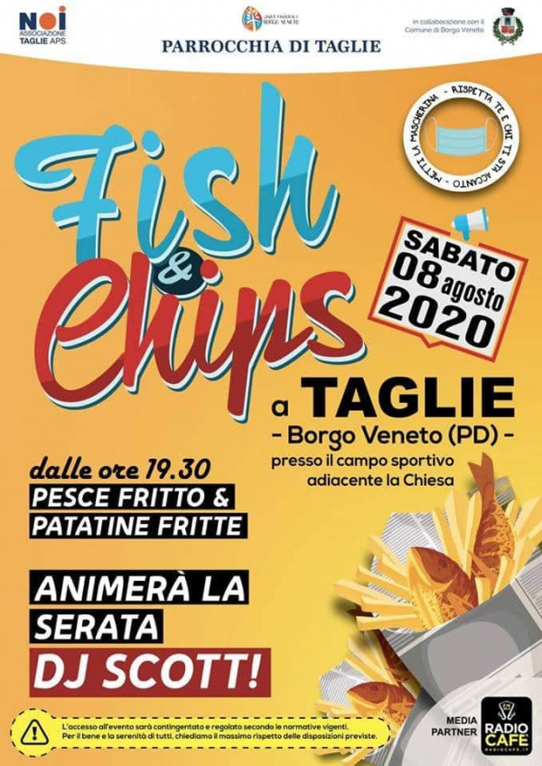 FISH & CHIPS a TAGLIE DI BORGO VENETO 2020
