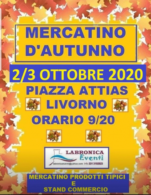 MERCATINO D'AUTUNNO 2020 by LABRONICA EVENTI a LIVORNO 