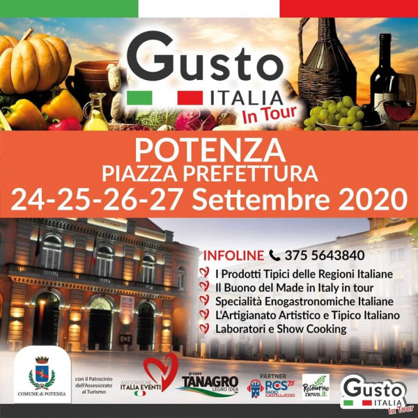 GUSTO ITALIA IN TOUR 2020 - POTENZA