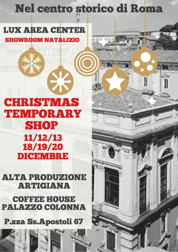 LUX AREA CENTER - CHRISTMAS EDITION a ROMA 2020