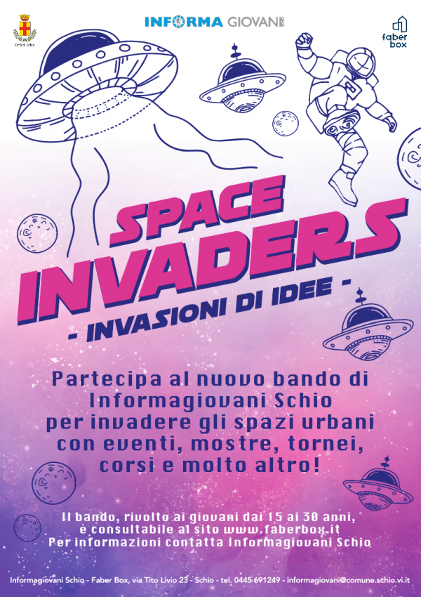 SPACE INVADERS 2021 - INVASIONI DI IDEE a SCHIO