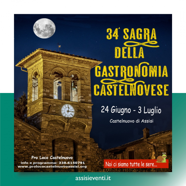 34° SAGRA DELLA GASTRONOMIA CASTELNOVESE a CASTELNUOVO DI ASSISI