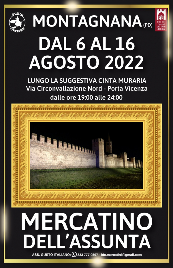MERCATINO DELL'ASSUNTA 2022 a MONTAGNANA by Gusto Italiano