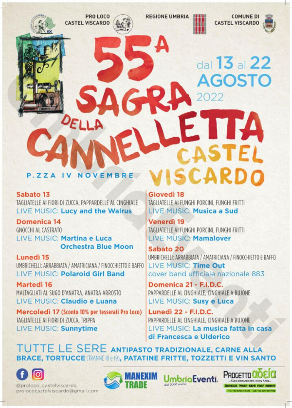 55° SAGRA DELLA CANNELLETTA a CASTEL VISCARDO