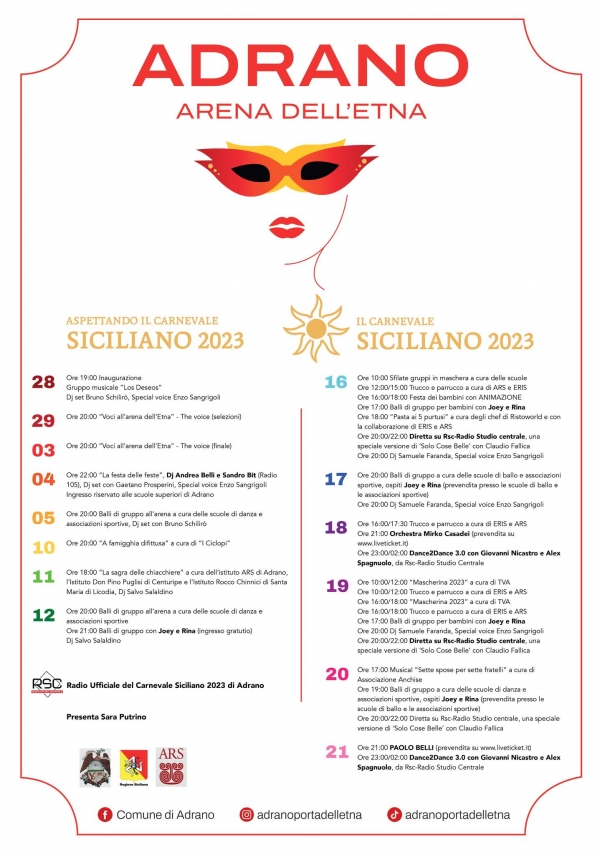 CARNEVALE SICILIANO 2023 - ADRANO