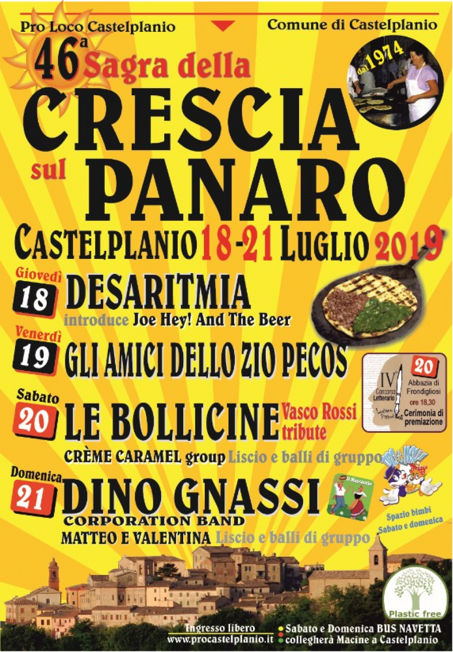46° SAGRA DELLA CRESCIA SUL PANARO di CASTELPLANIO