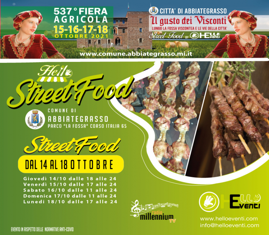 STREET FOOD alla 537° FIERA AGRICOLA di ABBIATEGRASSO