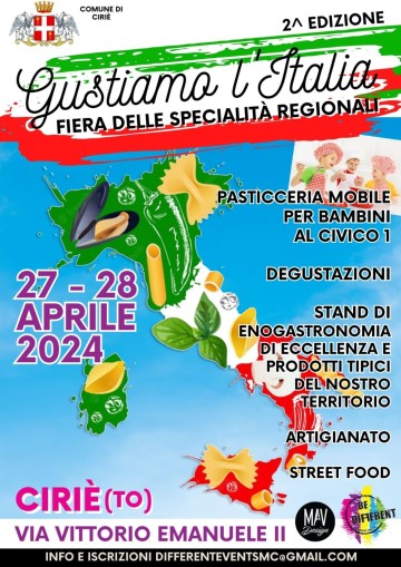 GUSTIAMO L'ITALIA - Fiera delle Specialità Regionali a CIRIÈ 2024
