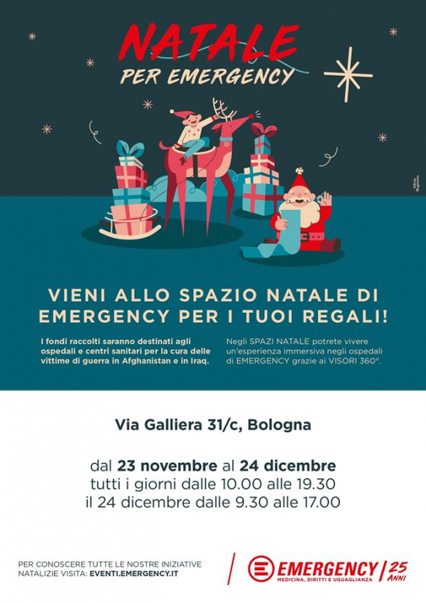 Emergency Regali Di Natale.Natale Per Emergency A Bologna Natale Emilia Romagna Bologna Bologna Bo Solosagre It