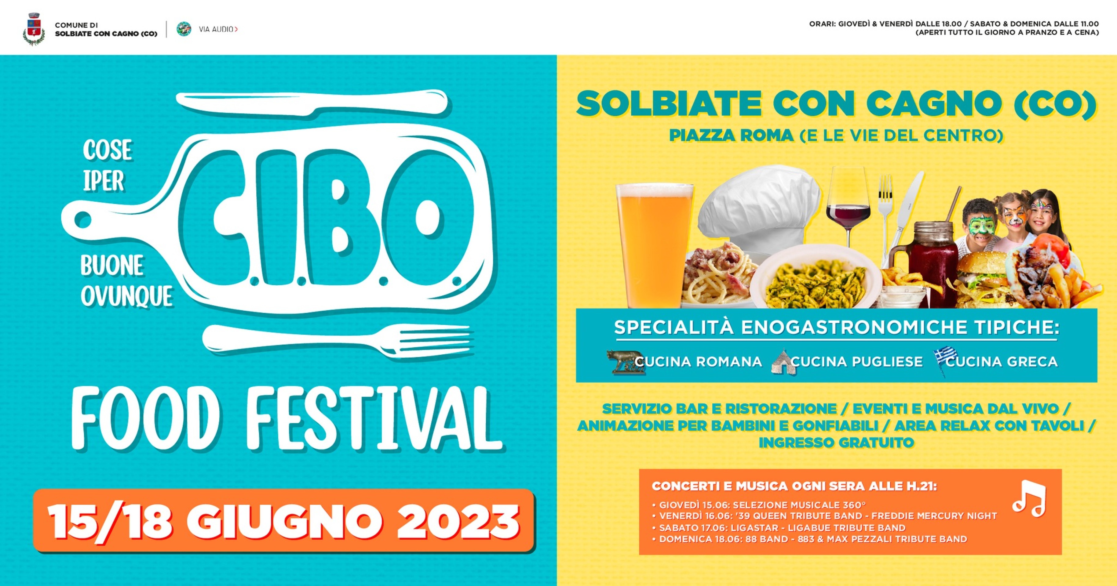 1° CIBO FOOD FESTIVAL - SOLBIATE CON CAGNO