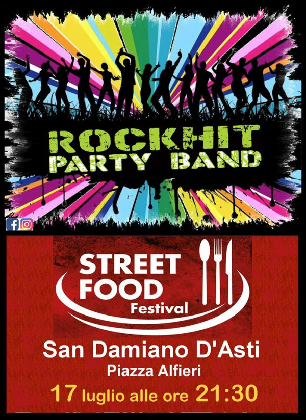 STREET FOOD & ROCK HIT a SAN DAMIANO D'ASTI 