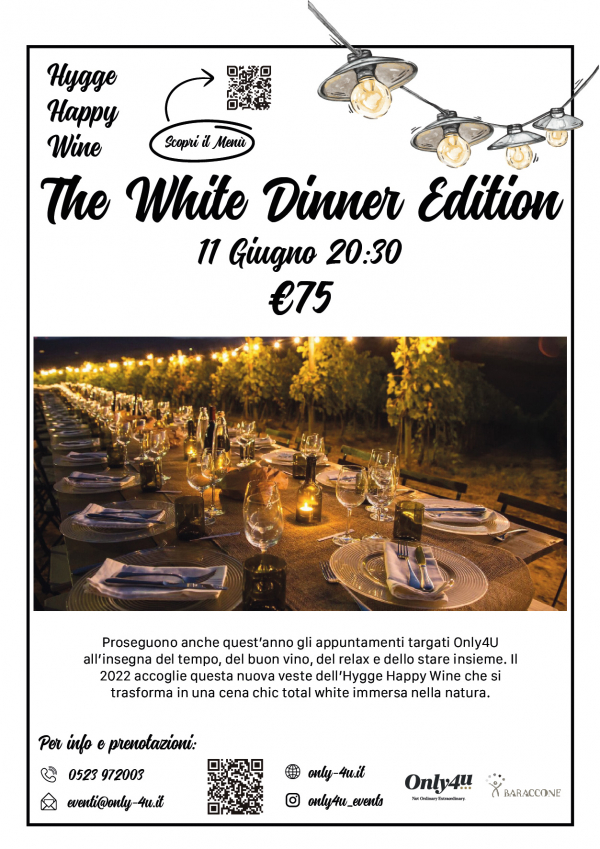 HYGGE HAPPY WINE - THE WHITE DINNER EDITION a PONTE DELL'OLIO 2022