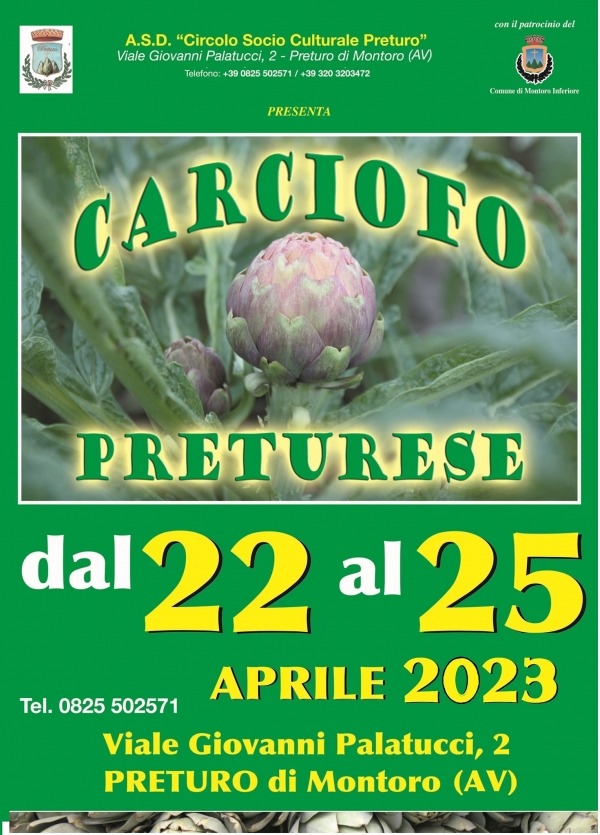 SAGRA DEL CARCIOFO PRETURESE a MONTORO 2023
