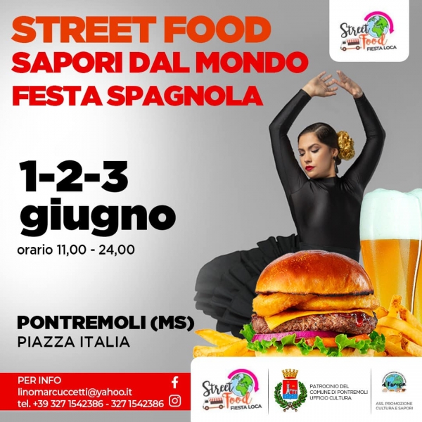 FESTA SPAGNOLA - SAPORI DAL MONDO STREET FOOD a PONTREMOLI 2023