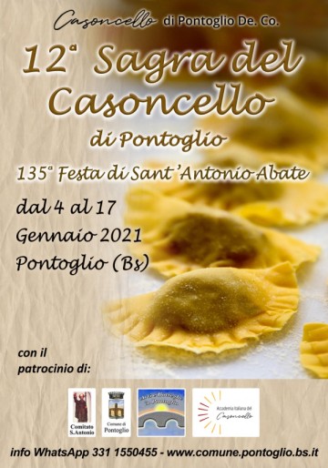 12° SAGRA DEL CASONCELLO - 135° ANTICA FESTA DI SANT'ANTONIO ABATE di PONTOGLIO