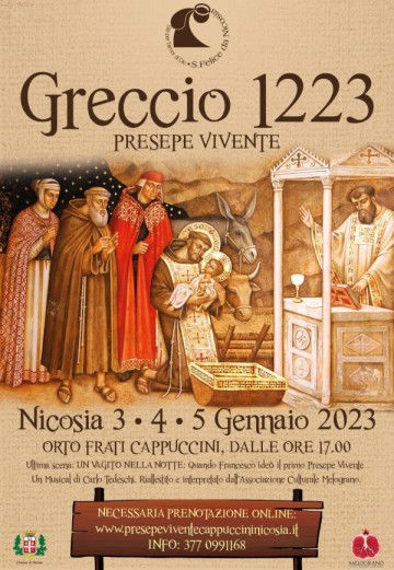 GRECCIO 1223 PRESEPE VIVENTE di NICOSIA 2022