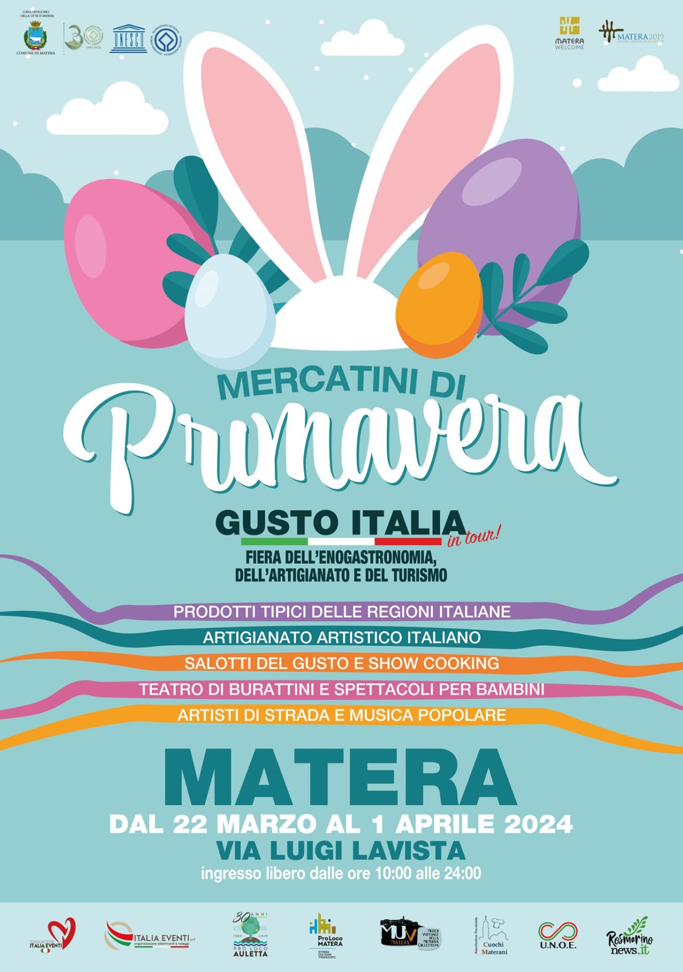 MERCATINI DI PRIMAVERA di GUSTO ITALIA IN TOUR - MATERA 2024 