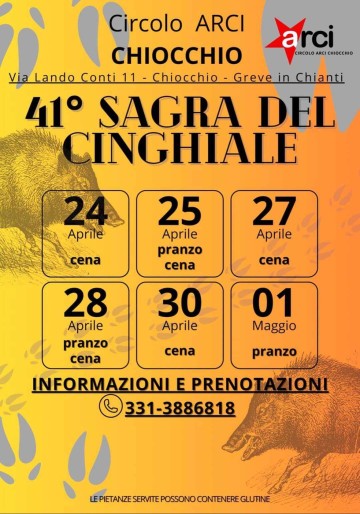 41° SAGRA DEL CINGHIALE a CHIOCCHIO 
