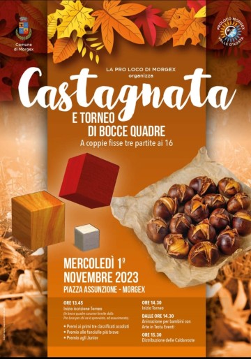 CASTAGNATA con TORNEO DI BOCCE QUADRE 2023