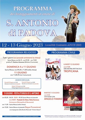 FESTA DI SANT'ANTONIO DA PADOVA - APICE 2023 
