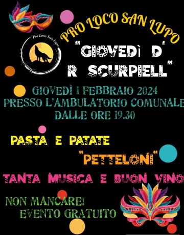 GIOVEDI' D' R SCURPIELL 2024